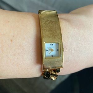 Marc Jacobs Gold I.D. Bracelet Watch